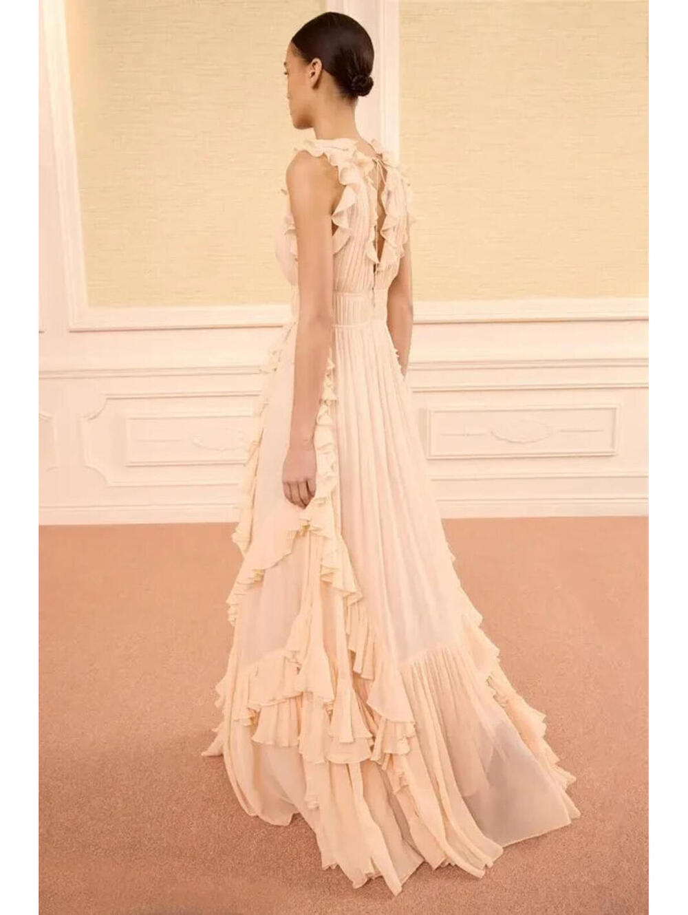Ulla Johnson Florella Silk Gown in Peony, $1,350 NWT, US 10 #2433 - Picture 3 of 7